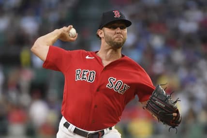 Jul 21, 2023; Boston, Massachusetts, USA;  Boston Red Sox starting pitcher Kutter Crawford (50) pitches during the first inning against the New York Mets at Fenway Park. Mandatory Credit: Bob DeChiara-USA TODAY Sports