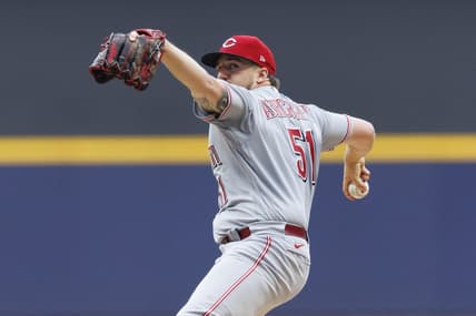 Jul 24, 2023; Milwaukee, Wisconsin, USA;  Cincinnati Reds pitcher Graham Ashcraft (51) throws a pitch during the first inning against the Milwaukee Brewers at American Family Field. Mandatory Credit: Jeff Hanisch-USA TODAY Sports