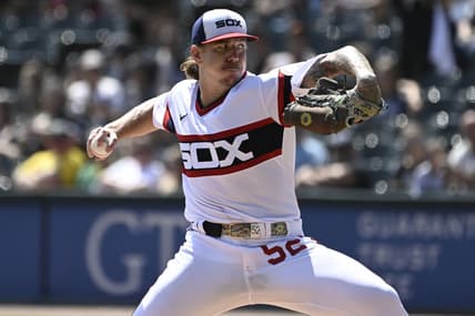Aug 27, 2023; Chicago, Illinois, USA;  Chicago White Sox starting pitcher Mike Clevinger (52) delivers against the Oakland Athletics during the first inning at Guaranteed Rate Field. Mandatory Credit: Matt Marton-USA TODAY Sports