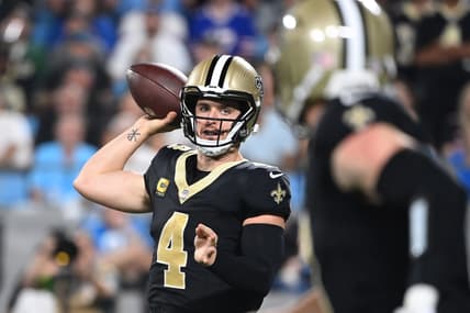 New Orleans Saints' Derek Carr against the Carolina Panthers