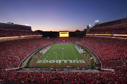 Sep 23, 2023; Athens, Georgia, USA; A general overall view of Sanford Stadium during the game between the UAB Blazers and the Georgia Bulldogs. Mandatory Credit: Kirby Lee-USA TODAY Sports