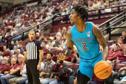 Florida State Seminoles forward Jamir Watkins (2) looks to make his next move. The Florida State Seminoles hosted the Central Michigan Chippewas on Monday, Nov. 13, 2023.