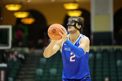 Nov 23, 2023; Kissimmee, FL, USA;  Virginia Tech Hokies guard Hunter Cattoor (0) shoots the ball  against the Virginia Tech Hokies in the first half during the ESPN Events Invitational at State Farm Field House. Mandatory Credit: Nathan Ray Seebeck-USA TODAY Sports