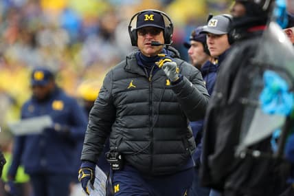 Michigan head coach Jim Harbaugh