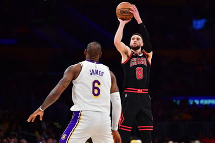 Zach LaVine against Los Angeles Lakers