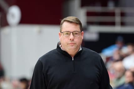 Dec 3, 2023; Stanford, California, USA; Stanford Cardinal head coach Jerod Haase watches the game against the San Diego Toreros during the second half at Maples Pavilion. Mandatory Credit: Robert Edwards-USA TODAY Sports