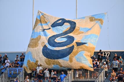 Jul 26, 2023; Chester, PA, USA; Philadelphia Union supporters display a banner before the game against Queretaro at Subaru Park. Mandatory Credit: Kyle Ross-USA TODAY Sports