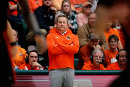 Jan 19, 2024; Fort Collins, Colorado, USA; Colorado State Rams head coach Niko Medved looks on in the second half against the UNLV Rebels at Moby Arena. Mandatory Credit: Isaiah J. Downing-USA TODAY Sports