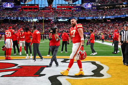 Kansas City Chiefs' Travis Kelce, Super Bowl LVIII