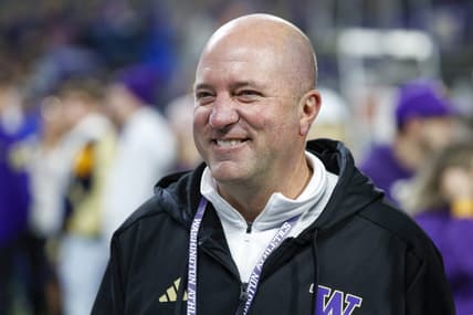 Oct 21, 2023; Seattle, Washington, USA; Washington Huskies Athletic Director Troy Dannen stands on the sidelines before a football game against the Arizona State Sun Devils at Alaska Airlines Field at Husky Stadium. Mandatory Credit: Joe Nicholson-USA TODAY Sports