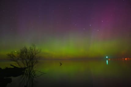 Lambeau Field, Green Bay Packers, Northern Lights, Aurora Borealis