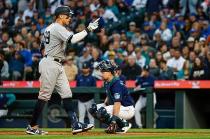 Aaron Judge and Cal Raleigh