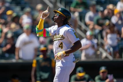 Athletics outfielder Lawrence Butler