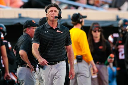 Oklahoma State head coach Mike Gundy
