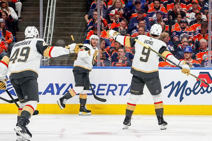 Vegas Golden Knighs, Jack Eichel, Jonathan Marchessault