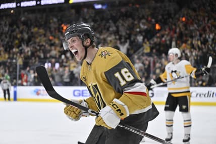 Golden Knights forward Dorofeyev scores a goal 1/20/24 against the Pittsburgh Penguins (Photo/Screenshot- Vegas Golden Knights via Twitter)