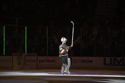 Logan Thompson Vegas Golden Knights (Photo- Vegas Golden Knights via Twitter)