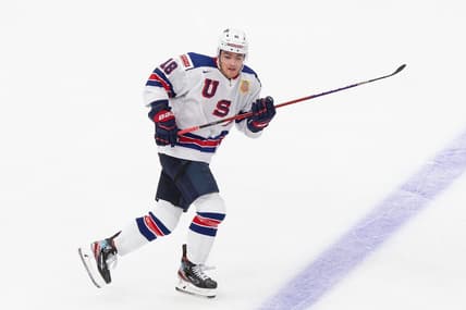 Brendan Brisson Team USA (Vegas Golden Knights Photo via Twitter)
