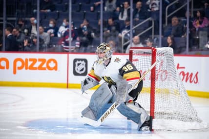 Logan Thompson Vegas Golden Knights (Photo- Vegas Golden Knights via Twitter)