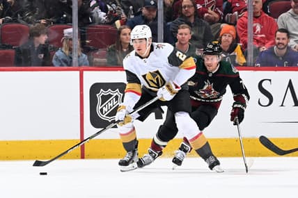 Zach Whitecloud Vegas Golden Knights Arizona Coyotes (Photo- Vegas Golden Knights via Twitter)