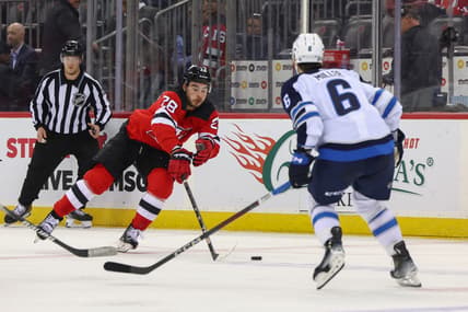 NHL: Winnipeg Jets at New Jersey Devils