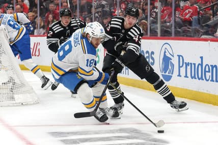 NHL: St. Louis Blues at New Jersey Devils