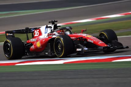 F1 testing Ferrari Charles Leclerc