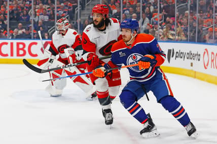 NHL: Carolina Hurricanes at Edmonton Oilers
