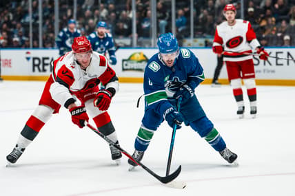 NHL: Carolina Hurricanes at Vancouver Canucks