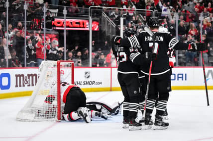 NHL: Ottawa Senators at New Jersey Devils