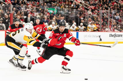 NHL: Pittsburgh Penguins at New Jersey Devils