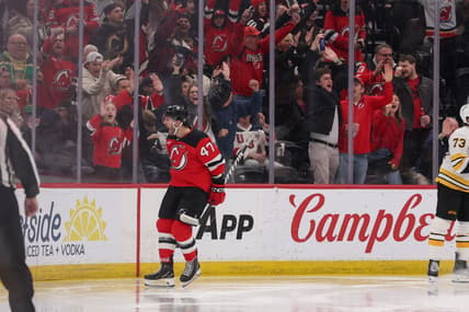NHL: Boston Bruins at New Jersey Devils