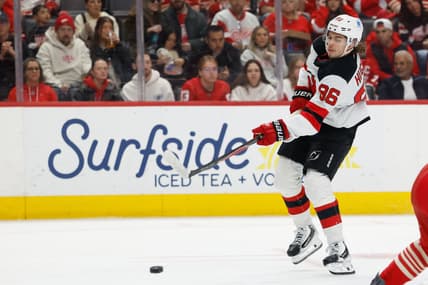 NHL: New Jersey Devils at Detroit Red Wings