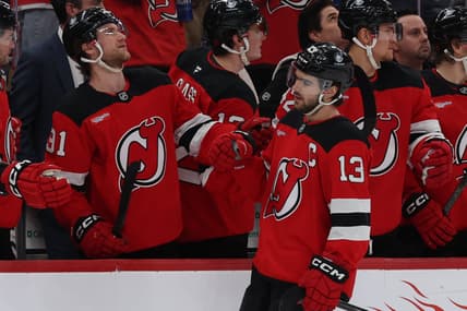NHL: New York Rangers at New Jersey Devils