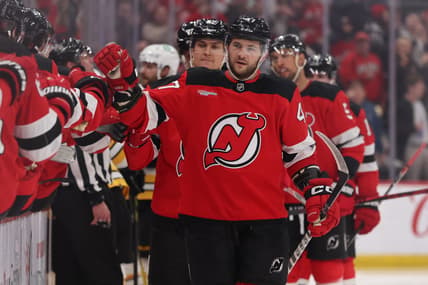 NHL: Boston Bruins at New Jersey Devils