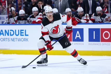 NHL: New Jersey Devils at Tampa Bay Lightning