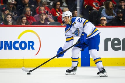 NHL: St. Louis Blues at Calgary Flames