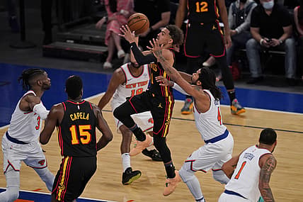 Atlanta Hawks' Trae Young against the New York Knicks
