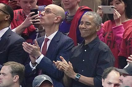 President-Barack-Obama-NBA-Commissioner-Adam-Silver