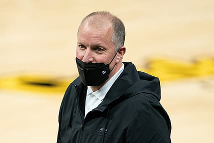 April 14, 2021; Sacramento, California, USA; Washington Wizards general manager Tommy Sheppard after the game against the Sacramento Kings at Golden 1 Center. Mandatory Credit: Kyle Terada-USA TODAY Sports