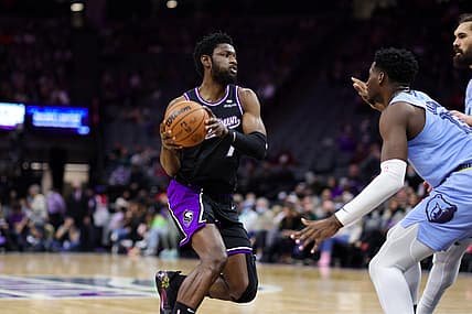 Dec 26, 2021; Sacramento, California, USA; Sacramento Kings forward Chimezie Metu (7) during the game against the Memphis Grizzlies at Golden 1 Center. Mandatory Credit: Sergio Estrada-USA TODAY Sports