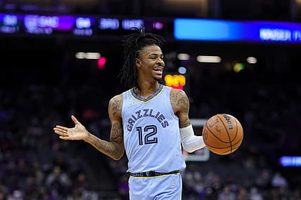 Dec 26, 2021; Sacramento, California, USA; Memphis Grizzlies guard Ja Morant (12) during the game against the Sacramento Kings at Golden 1 Center. Mandatory Credit: Sergio Estrada-USA TODAY Sports