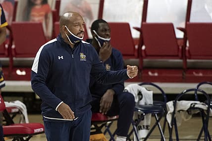 Dec 22, 2020; College Park, Maryland, USA;  La Salle Explorers head coach Ashley Howard  during the second half against the Maryland Terrapins at Xfinity Center. Mandatory Credit: Tommy Gilligan-USA TODAY Sports