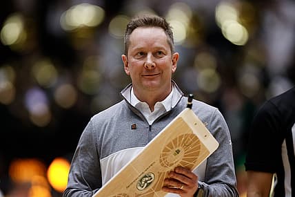 Feb 23, 2022; Fort Collins, Colorado, USA; Colorado State Rams head coach Niko Medved in the second half against the Wyoming Cowboys at Moby Arena. Mandatory Credit: Isaiah J. Downing-USA TODAY Sports
