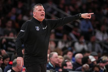Mar 12, 2022; New York, NY, USA;  Creighton Bluejays head coach Greg McDermott at the Big East Tournament at Madison Square Garden. Mandatory Credit: Wendell Cruz-USA TODAY Sports