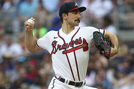 Jul 12, 2022; Atlanta, Georgia, USA; Atlanta Braves starting pitcher Spencer Strider (65) throws a pitch against the New York Mets in the second inning at Truist Park. Mandatory Credit: Brett Davis-USA TODAY Sports