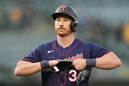 May 16, 2022; Oakland, California, USA; Minnesota Twins designated hitter Kyle Garlick (30) during the third inning against the Oakland Athletics at RingCentral Coliseum. Mandatory Credit: Darren Yamashita-USA TODAY Sports