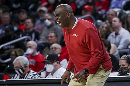 Feb 20, 2022; Cincinnati, Ohio, USA; Temple Owls head coach Aaron McKie during the second half against the Cincinnati Bearcats at Fifth Third Arena. Mandatory Credit: Katie Stratman-USA TODAY Sports