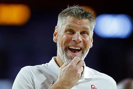 OU coach Porter Moser watches during the Sooners' exhibition game against OCU on Oct. 25 in Norman.

cover
