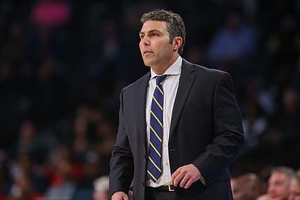 Jan 4, 2023; Atlanta, Georgia, USA; Georgia Tech Yellow Jackets head coach Josh Pastner on the sideline against the Miami Hurricanes in the second half at McCamish Pavilion. Mandatory Credit: Brett Davis-USA TODAY Sports